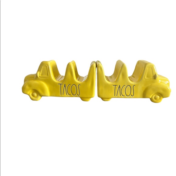 Rae Dunn Yellow Taco Truck Holder (both for sale as a lot) - Picture 2 of 2